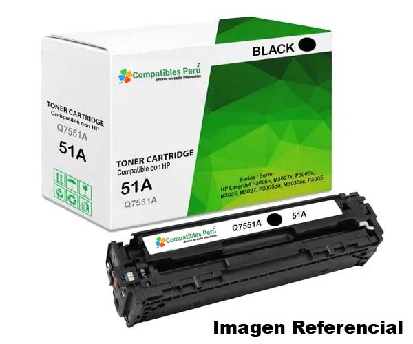 Toner Compatible HP 51A Q7551A Para P3005dn