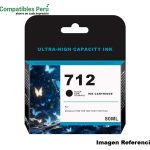 Tinta Compatible HP 712 Negro 3ED71A
