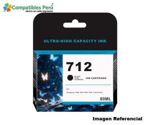 Tinta Compatible HP 712 Negro 3ED71A