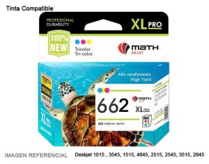 Tinta Compatible 662XL Tricolor CZ106AL 1015/2515/3515