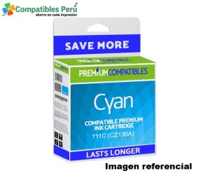Tinta Compatible HP 711 Cyan CZ130A
