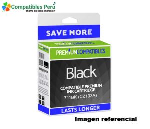 Tinta Compatible HP 711 Negro CZ133A