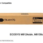 Toner Compatible TK-8117C Cyan 1T02P3CUS0 M8124cidn