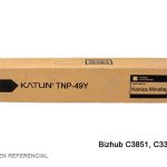 Toner Compatible TNP-49Y Yellow A95W290 Bizhub C-3851