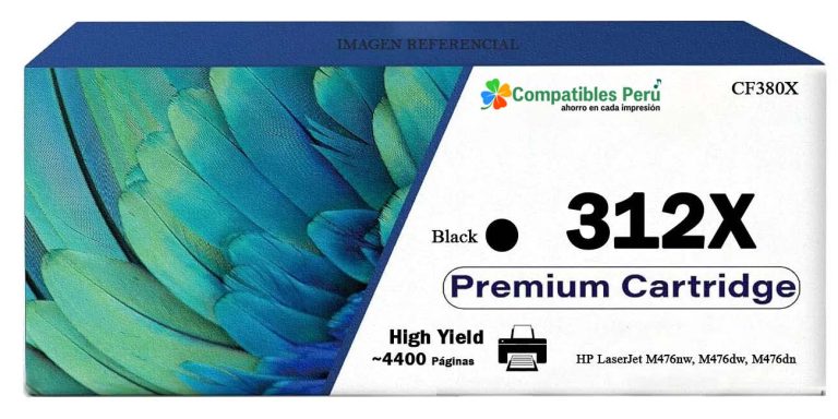 Toner Compatible HP 312X Negro CF380X