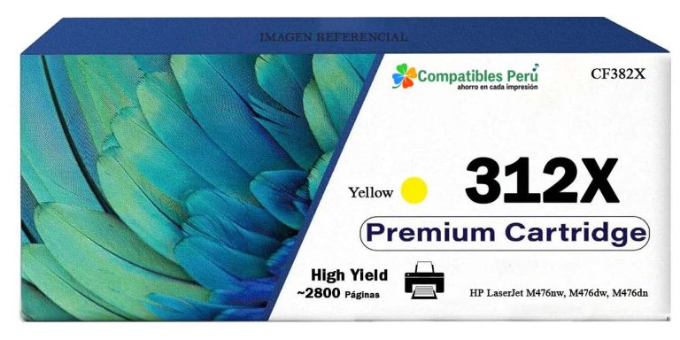 Toner Compatible 312X Yellow CF382X HP LaserJet M476