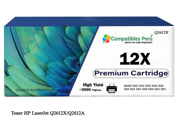Toner HP 12A Q2612X LaserJet 1010/1012/1015/1018/1020/1022