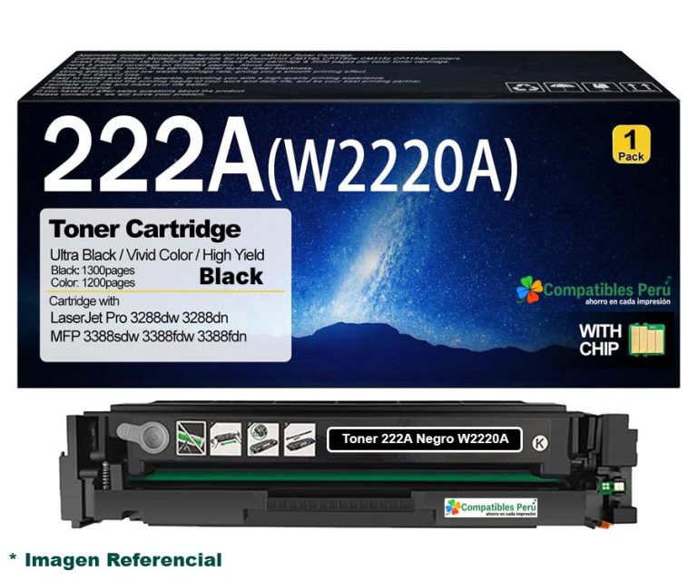 Toner Compatible HP 222A Negro W2220A