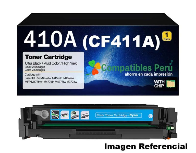 Toner Compatible HP 410A Cyan CF411A