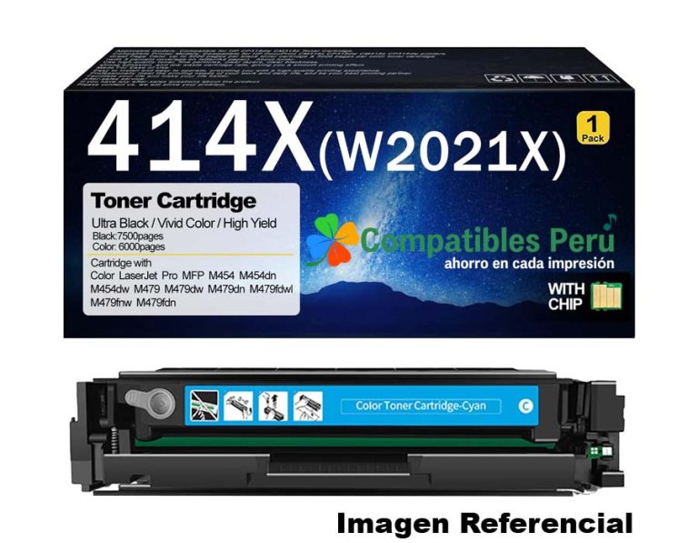Toner Compatible HP 414X Cyan W2021X