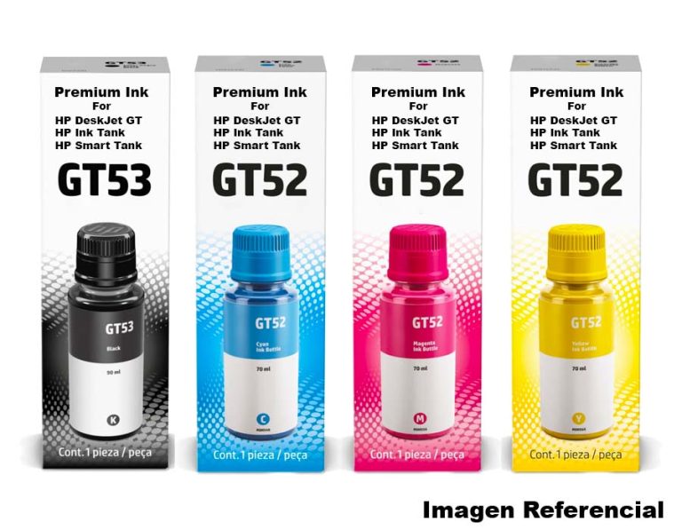 Tinta Compatible para Impresora HP Smart Tank GT52 y GT53