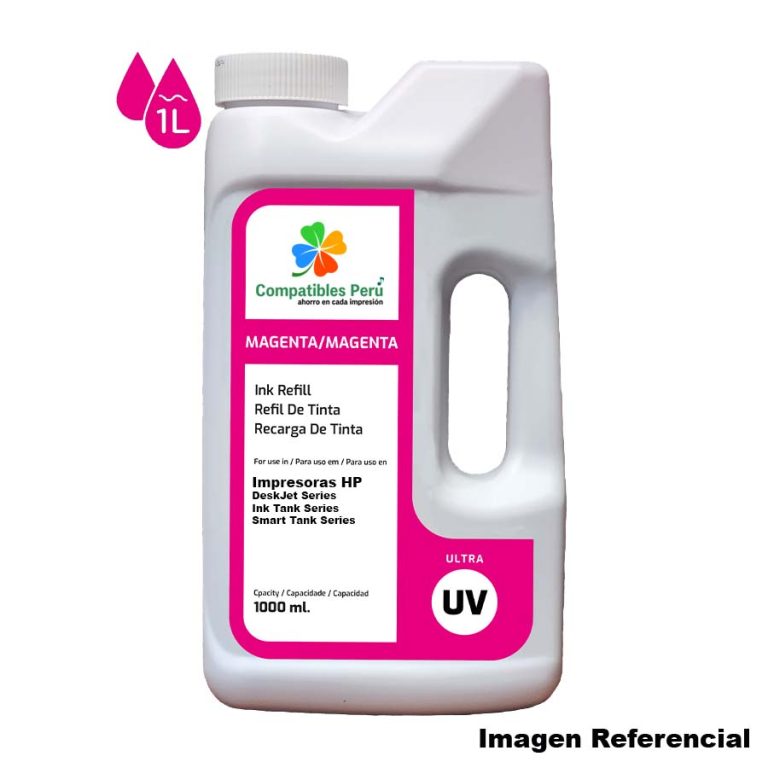 Tinta UV Magenta 1 Litro Premium para HP