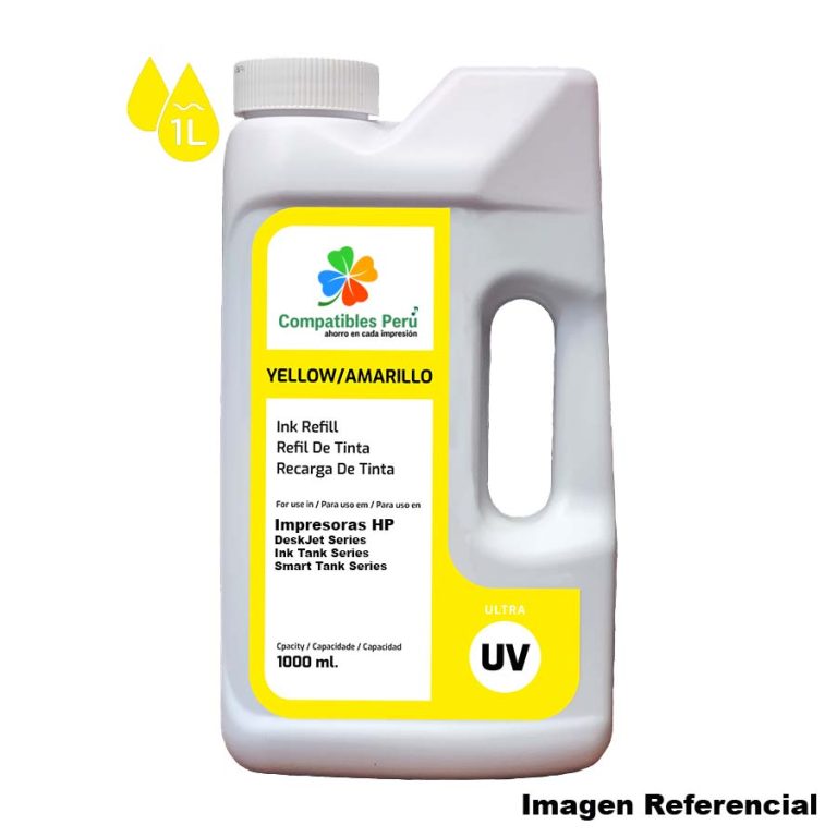 Tinta UV Yellow 1 Litro Premium para HP