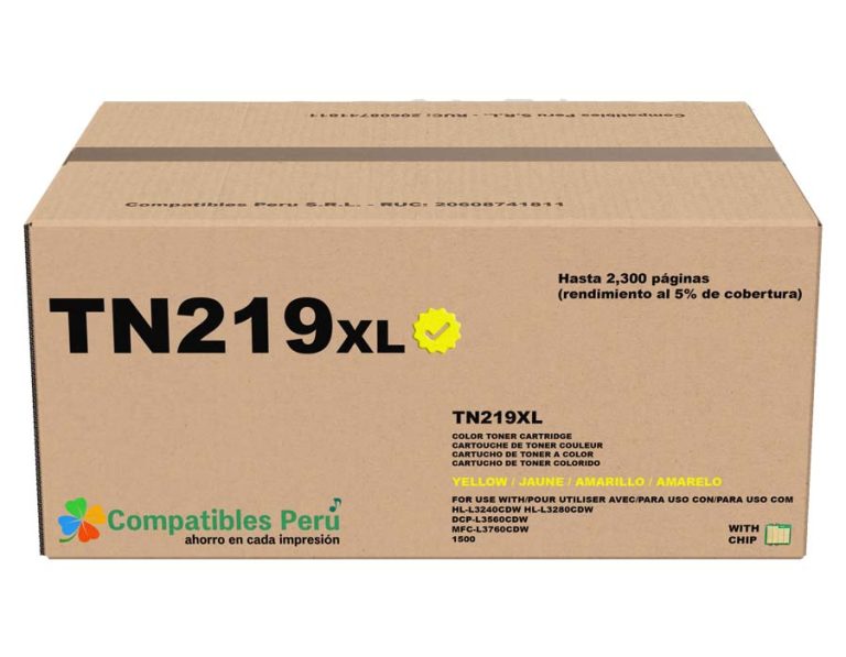 Toner Compatible Brother TN-219XL Yellow