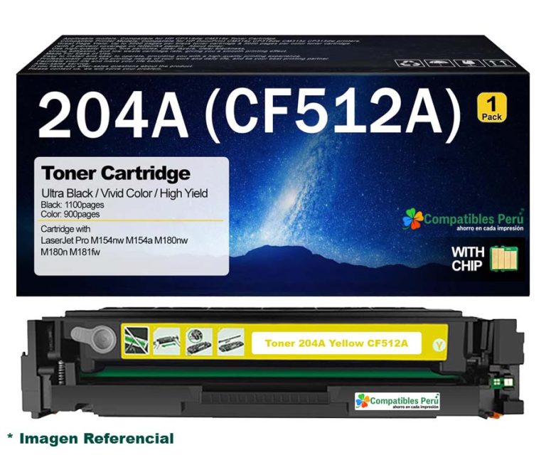 Toner Compatible HP 204A Yellow CF512A