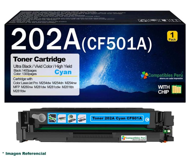 Toner Compatible HP 202A Cyan CF501A