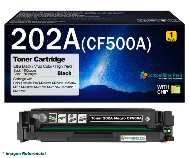 Toner Compatible HP 202A Negro CF500A