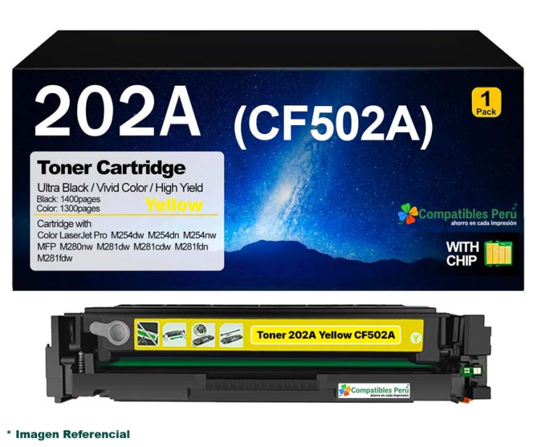 Toner Compatible HP 202A Yellow CF502A
