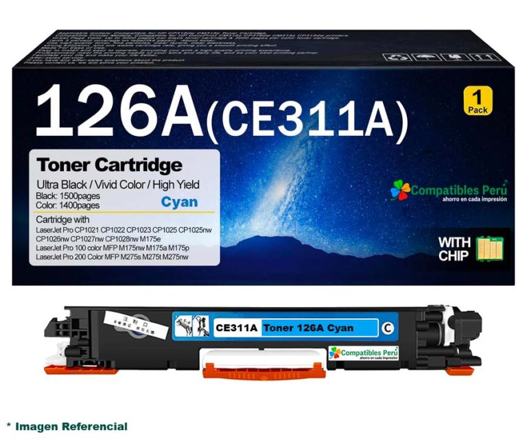 Toner Compatible HP 126A Cyan CE311A
