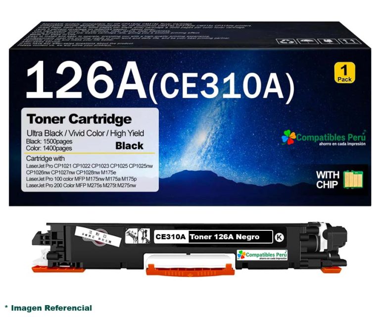 Toner Compatible HP 126A Negro CE310A