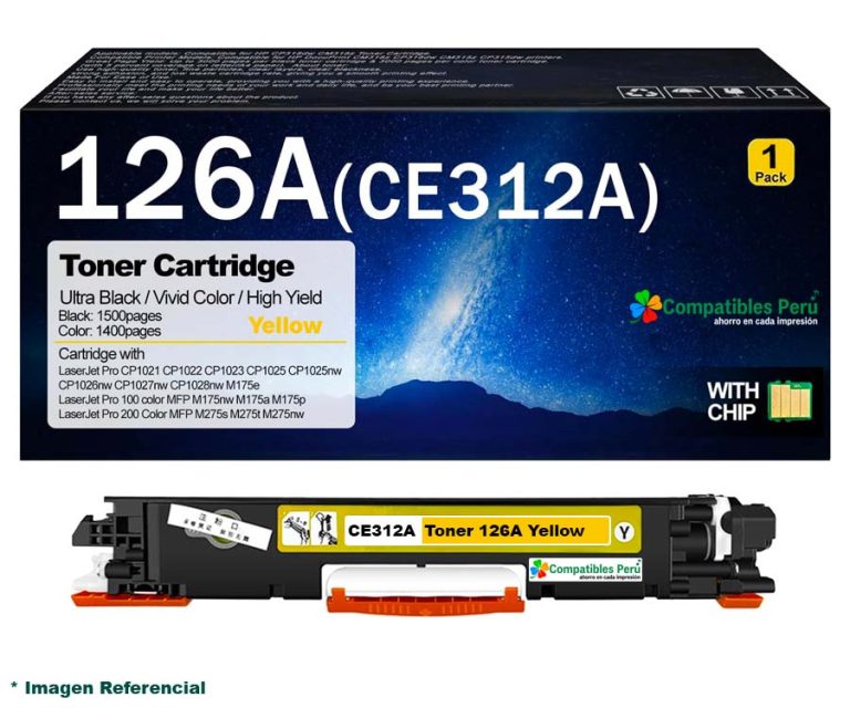 Toner Compatible HP 126A Yellow CE312A