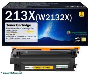 Toner Compatible HP 213X Yellow W2132X
