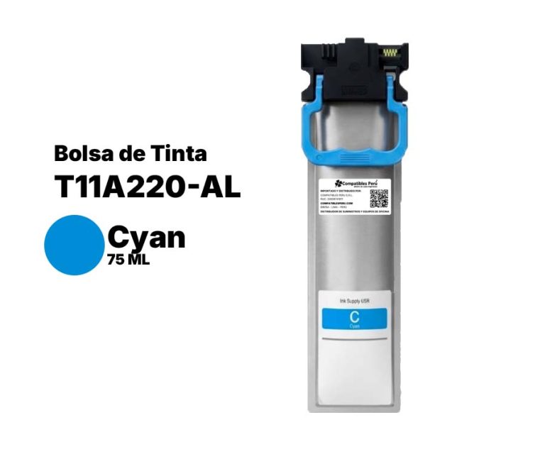 Tinta Compatible Epson T11A220-AL Cyan